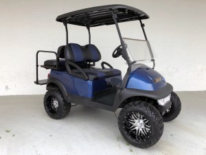 Blue Club Car Precedent BEAST Golf Cart Tidewater Carts 01